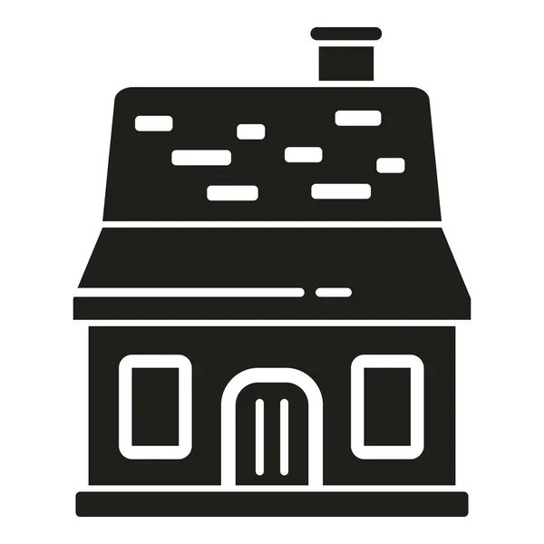Otoño Espeluznante Icono Casa Vector Simple Noche Miedo Mansión Del — Archivo Imágenes Vectoriales