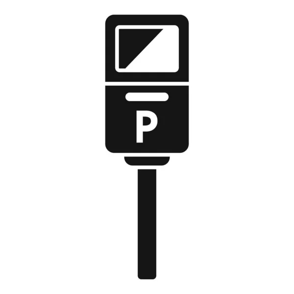 Parkoló Ikon Egyszerű Vektor Űrbiztonság Övezet Helye — Stock Vector