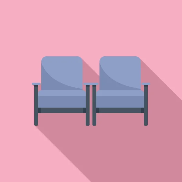 Πολυτελές Κάθισμα Εικονίδιο Επίπεδη Διάνυσμα Έπιπλα Δωματίου Χαλαρώστε Καρέκλα — Διανυσματικό Αρχείο