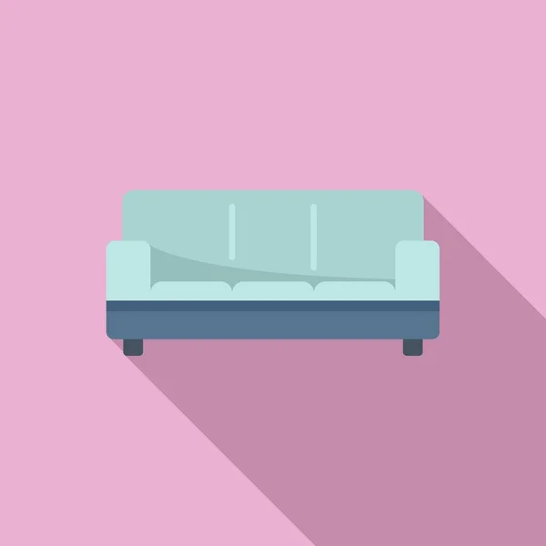 Stil Sofa Symbol Flachen Vektor Zimmermöbel Urlaub Modern — Stockvektor