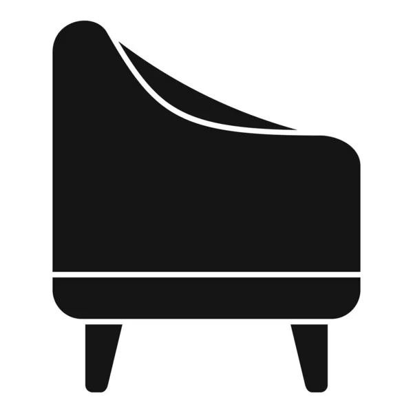 Символ Кресла Простой Вектор Внутренняя Мебель Диван — стоковый вектор