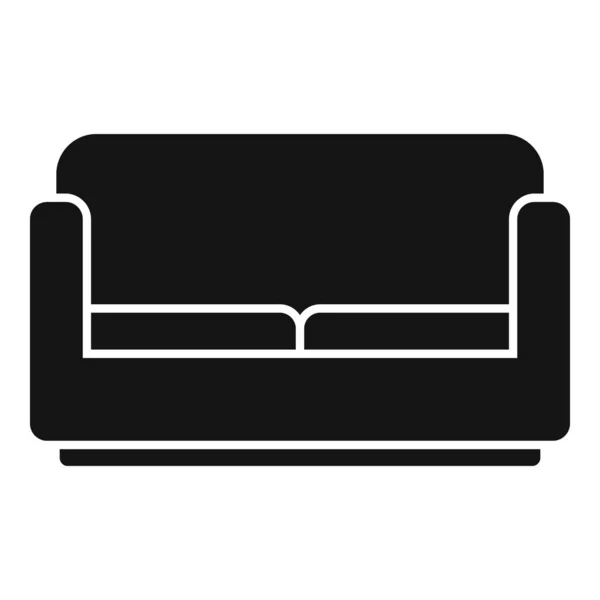 Логотекстильный Диван Символизирует Простой Вектор Внутренняя Мебель Кресло Класса Люкс — стоковый вектор