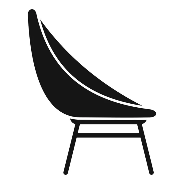 Lounge Stuhl Symbol Einfacher Vektor Interieur Sofa Entspannungsvip — Stockvektor