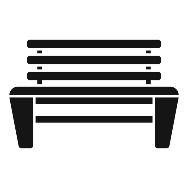 Tenang Ikon Bangku Vektor Sederhana Desain Sofa Kehidupan Liburan - Stok Vektor