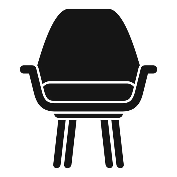 Modern Sandalye Simgesi Basit Vektör Mobilyalar Rahat Tasarım — Stok Vektör