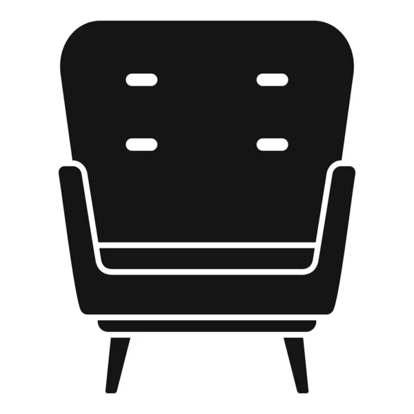 Große Sessel Symbol Einfachen Vektor Inneneinrichtung Ferienzugang — Stockvektor
