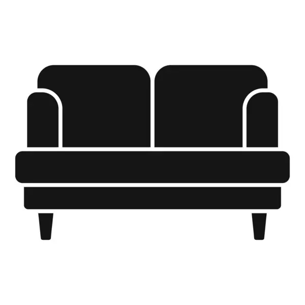 Soft Room Sofa Icon Simple Vector Путешествия Зона Отдыха — стоковый вектор