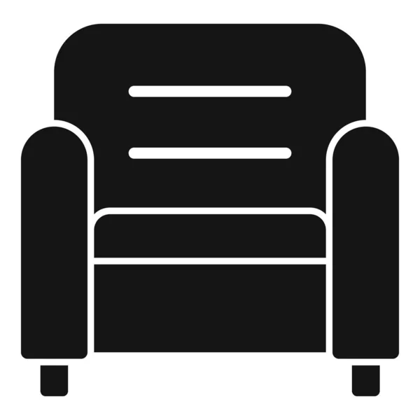 Strona Główna Sofa Ikona Prosty Wektor Wnętrze Wyluzuj Rodzaj Siedzenia — Wektor stockowy