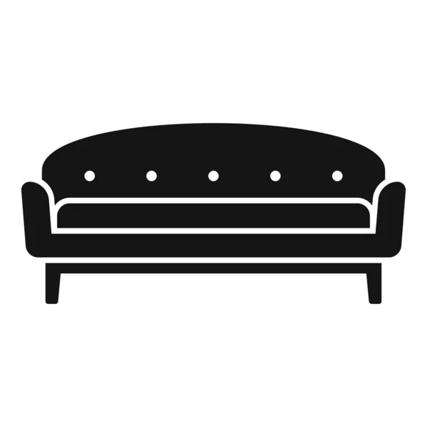 Luxus Sofa Symbol Einfacher Vektor Zimmermöbel Reisedesign — Stockvektor