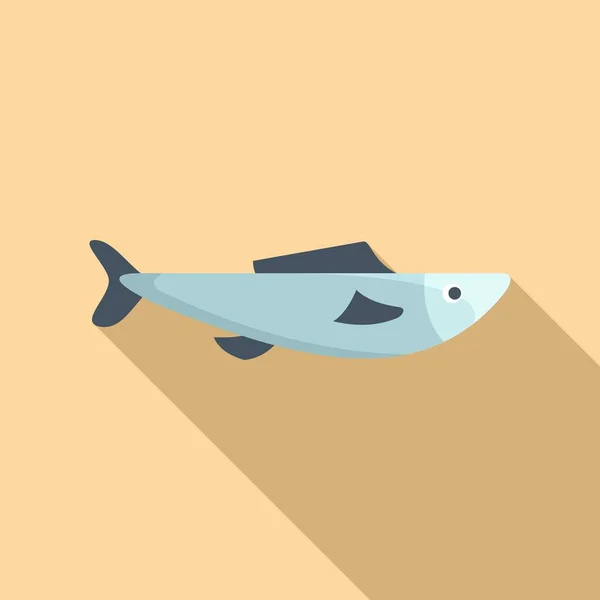 Ryby Witamina Ikona Płaski Wektor Odżywianie Się Dietetyczna Skóra — Wektor stockowy