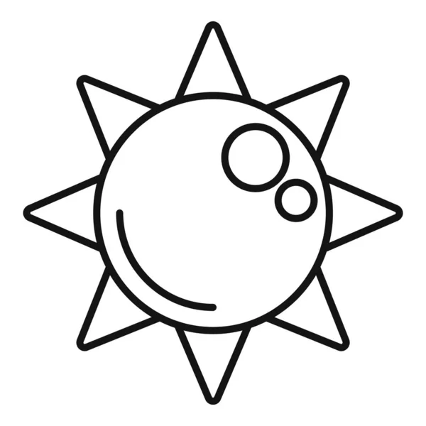 Вектор Иконки Солнечного Света Витамина Солнечная Кожа Отсутствие Человека — стоковый вектор