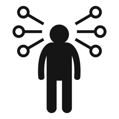 Çekirdek görme simgesi basit vektör. Sosyal güven. Pozitif uygulama