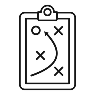 Taktik tahta simgesi ana hat vektörü. Sosyal güven. Odaklanma ekibi