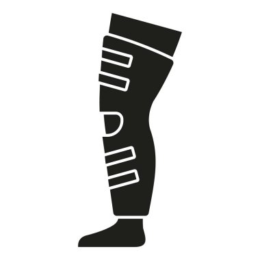 Bacak ikonu basit vektör. Tıbbi hastalık. Doktor iltihabı