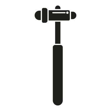 Tıbbi kemik çekici simgesi basit bir vektör. Ağrı hastalığı. Diz doktoru