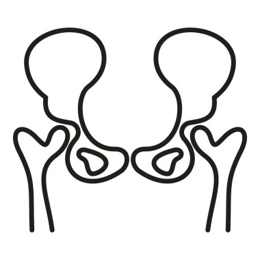 Romatizma ikonu dış hat vektörü. Eklem hastalığı. Tıbbi gövde