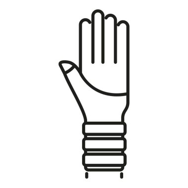 El tedavisi ikonu ana hat vektörü. Tıbbi vücut. Doktor hareketi