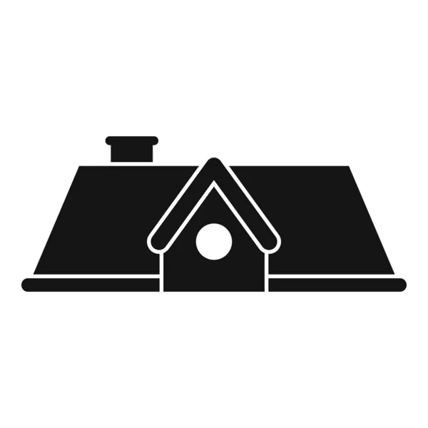 房顶图标简单的矢量 维修工程 屋顶金属 — 图库矢量图片