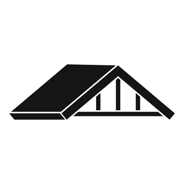 材料屋顶图标简单矢量 Roofer钢 — 图库矢量图片