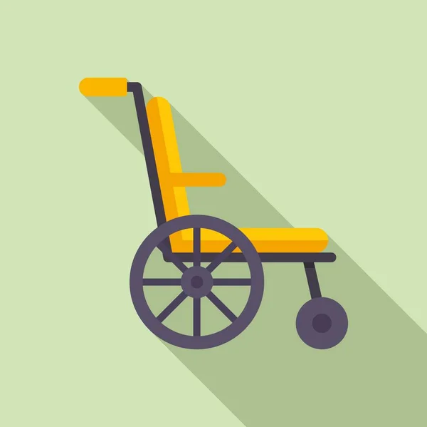関節炎車椅子アイコンフラットベクトル 痛みの共同 膝の医者 — ストックベクタ