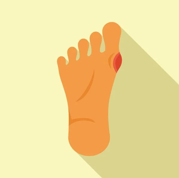 Πόδι Αρθρίτιδα Εικονίδιο Επίπεδη Διάνυσμα Ιατρική Ασθένεια Σκελετός Σώματος — Διανυσματικό Αρχείο