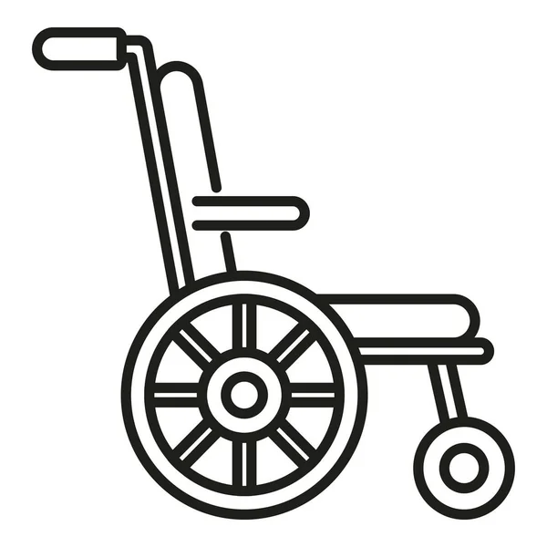 Artrite Ícone Cadeira Rodas Vetor Contorno Junta Dor Joelho Mão — Vetor de Stock