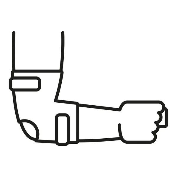 Διάνυσμα Περιγράμματος Εικόνας Τραυματισμού Αγκώνα Πόνος Στις Αρθρώσεις Φλεγμονή Γιατρού — Διανυσματικό Αρχείο