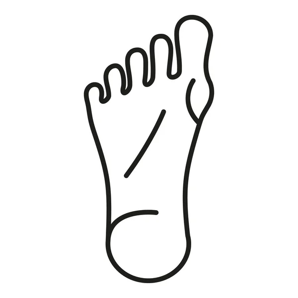 Foot Arthritis Icon Outline Vector Medical Disease Body Skeleton — Stock Vector