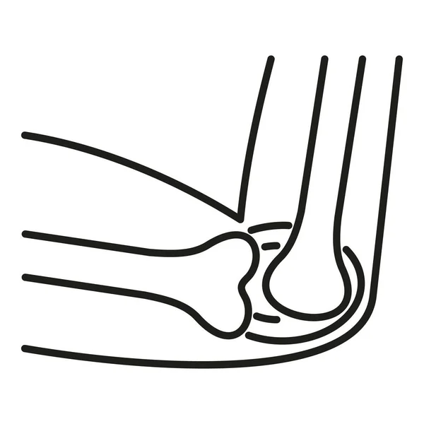 Διάνυσμα Περιγράμματος Εικόνας Τραυματισμού Αγκώνα Ιατρικός Πόνος Πόνος Στο Σώμα — Διανυσματικό Αρχείο
