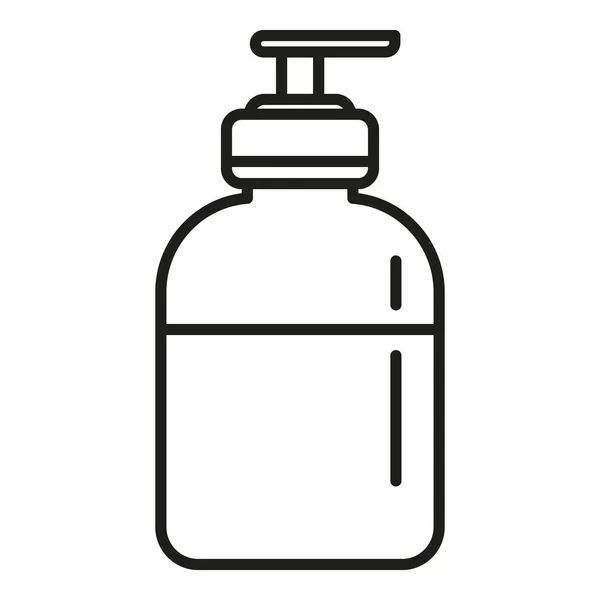 Soap Dispenser Icon Outline Vector Coronavirus Test Medical Sample — Stock Vector