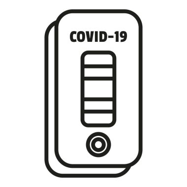 Laboratuvar test simgesi ana hatlarını kontrol et. Corona virüsü. Doktor kontrol et.