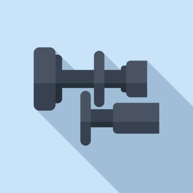 Araba debriyaj aracı simgesi düz vektör. Disk takımı. Otomobil tamiri