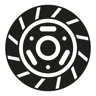 Debriyaj simgesini basit bir vektöre sür. Araba diski. Onarım kiti