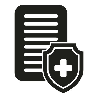 Tıbbi telafi simgesi basit bir vektör. İş parası. Destek fonu