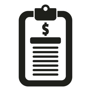 Telafi panosu simgesi basit bir vektör. Banka ödemesi. Ödül desteği