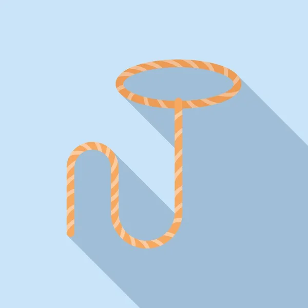 循环拉索图标平面矢量 轮滑绳 — 图库矢量图片
