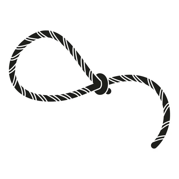 Lasso图标简单向量 牛仔绳 西方圈 — 图库矢量图片