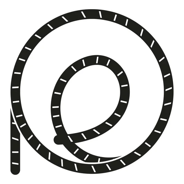 Icône Corde Lasso Vecteur Simple Cercle Occidental Bordure Noeud — Image vectorielle