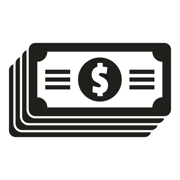 Icône Compensation Espèces Vecteur Simple Argent Retraite Fonds — Image vectorielle