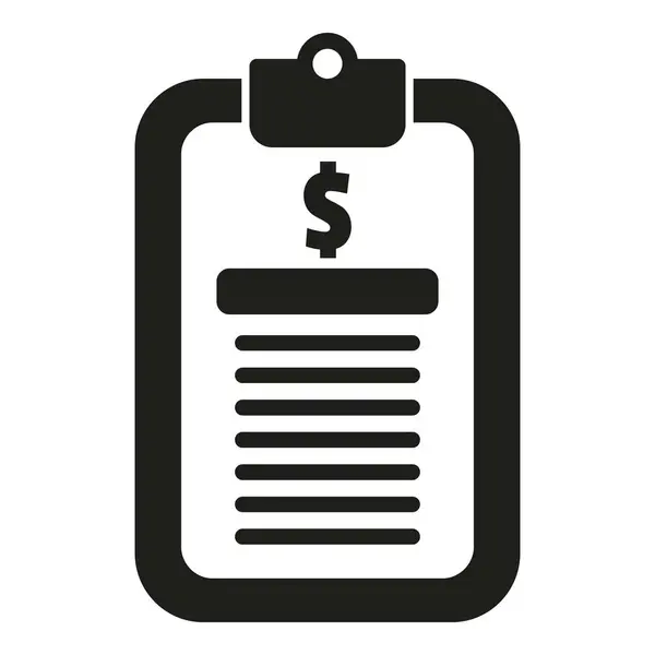 Tablero Compensación Icono Vector Simple Pago Bancario Ayuda Recompensa — Vector de stock