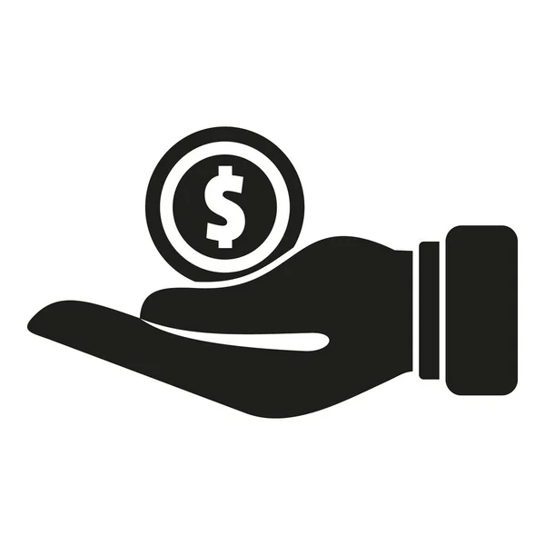 Care Money Icon Simple Vector Work Benefit Fund Retire — Stock Vector