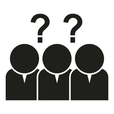 İnsan iş simgesi basit bir vektör. İş adamları. Personel eğitimi