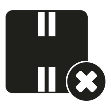 Kutu parsel simgesi basit vektör. Malları geri ver. Perakende kaydet