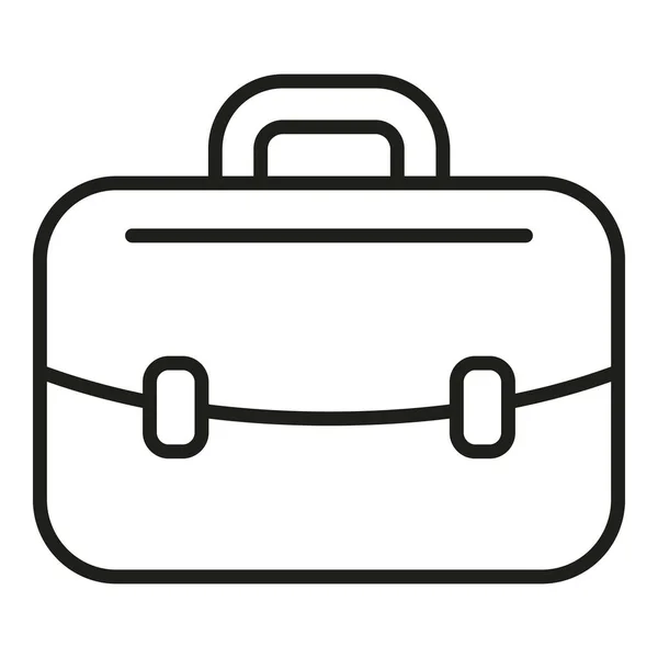 Case Bag Icon Outline Vektor Menschliche Arbeit Personenteam — Stockvektor