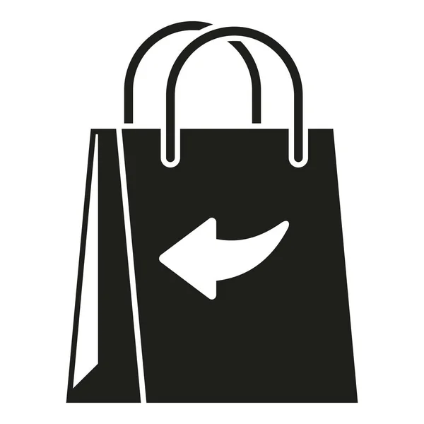 Shop Paket Symbol Einfachen Vektor Paketkasten Lieferservice — Stockvektor
