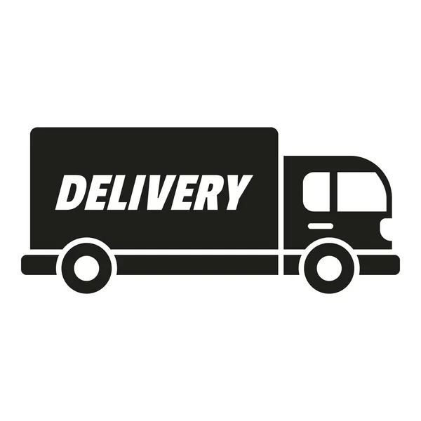 快速卡车运送图标简单的矢量 盒子返回 服务商店 — 图库矢量图片