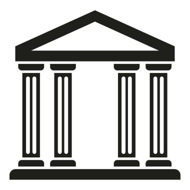 Yatırım bankası simgesi basit bir vektör. Sonuç parası. Fon çalışması
