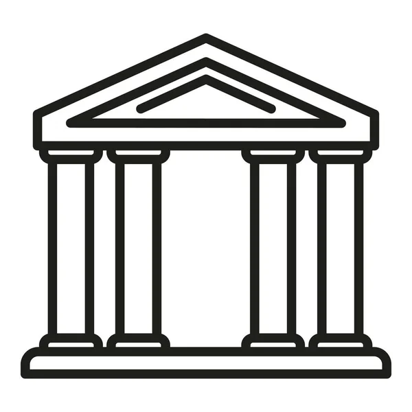 Umrissvektor Für Das Symbol Der Anlegerbank Ergebnis Geld Fondsarbeit — Stockvektor