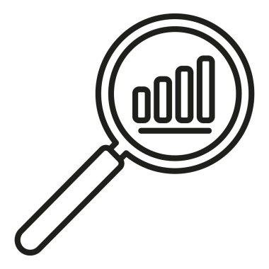 Arama raporu ana hatları vektörü. İş belgesi. Grafik finansmanı