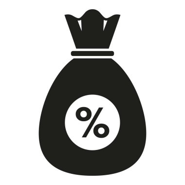 Para çantası sorumluluk ikonu basit vektör. Politika riski. Kaza hayatı.